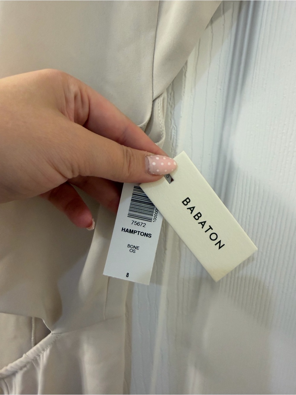 Babaton Cream High-Low Cap-Sleeve Dress - Picture 2 of 6